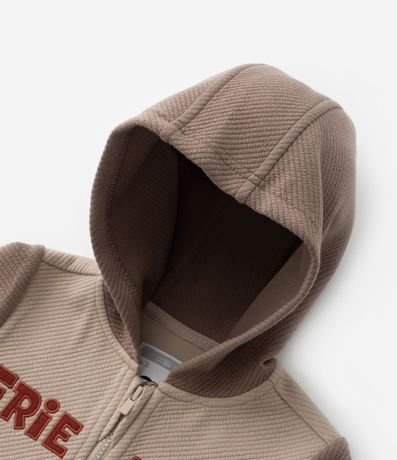 Saco Infantil Texturizado con Estampa Osito - Talle 1 a 6 años 5