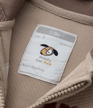 Saco Infantil Texturizado con Estampa Osito - Talle 1 a 6 años 7