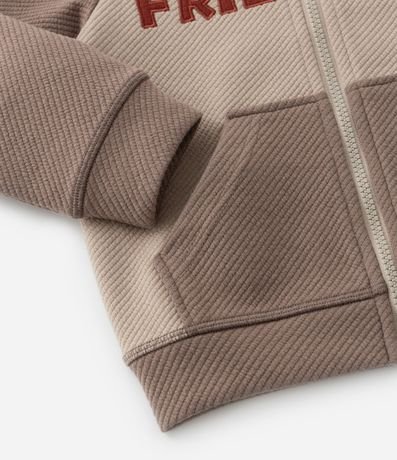 Saco Infantil Texturizado con Estampa Osito - Talle 1 a 6 años 8