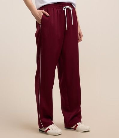 Pantalón Sastrería con Detalle Contrastante y Elástico en la Cintura 3