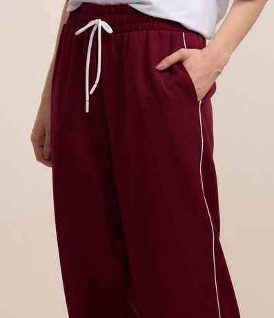 Pantalón Sastrería con Detalle Contrastante y Elástico en la Cintura 4