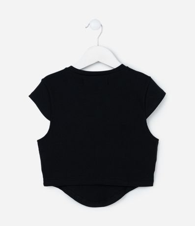 Blusa Corta Infantil con Estampa de Lazos en Strass - Talle 5 a 14 años 2