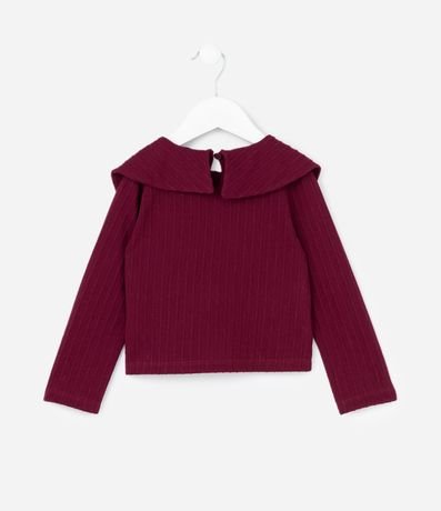 Blusa Infantil Texturizada con Lazo Grande Aplicado - Talle 1 a 6 años 2