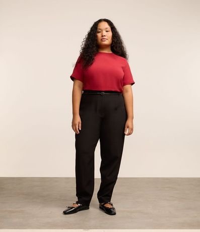 Blusa Manga Corta Texturizada con Detalle en el Cuello Curve & Plus Size 2