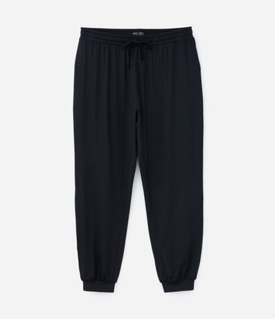 Pantalón de Pijama con Elastano y Bajo Ajustada