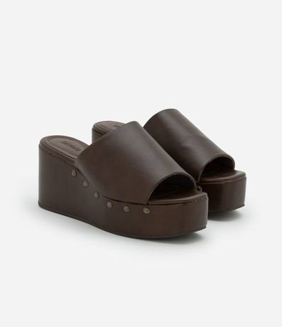 Sandalia en PU Plataforma con Remaches en Salto 2