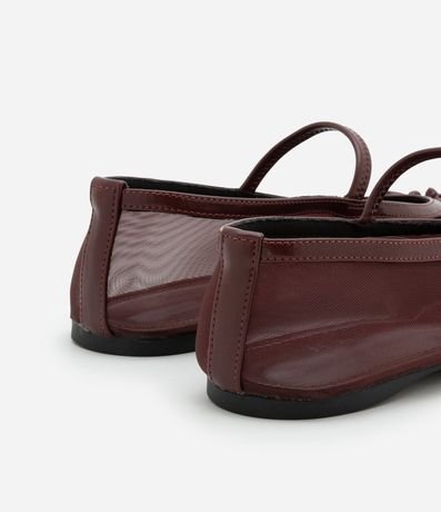 Zapatilla en PU con Puntera Cuadrada y Detalle con Transparencia 3
