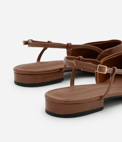 Zapatilla Slingback con Puntera Contrastanete y Laterales Abiertos 3