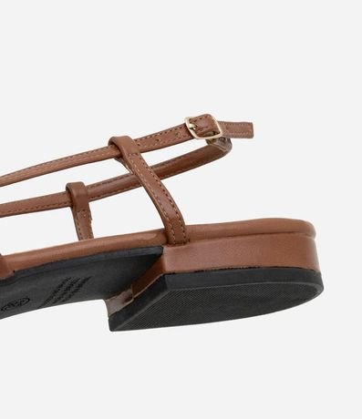 Zapatilla Slingback con Puntera Contrastanete y Laterales Abiertos 5