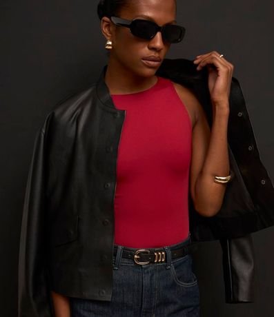 Body Básico en Poliamida con Cuello Halter 3