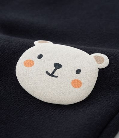 Pantalón Infantil Calientita con Estampa Osito - Talle 0 a 18 meses 3