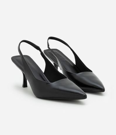 Tacones Slingback en Barniz con Taco Fino 2