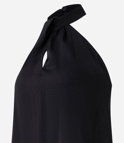 Blusa Frente Única en Chiffon con Cuello Halter 6