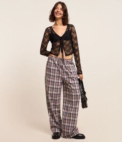 Blusa en Encaje con Lacitos Delanteros 2