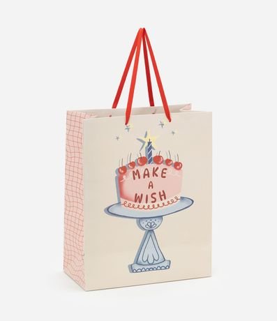 Embalaje de Regalo Bolo de Aniversário "Make a Wish"