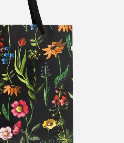 Embalaje de Regalo Pequeño con Estampa Floral y Correa de Cuerda 3