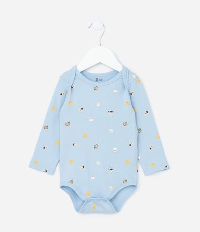 Body Infantil con Estampa de Animalitos - Talle 0 a 18 meses