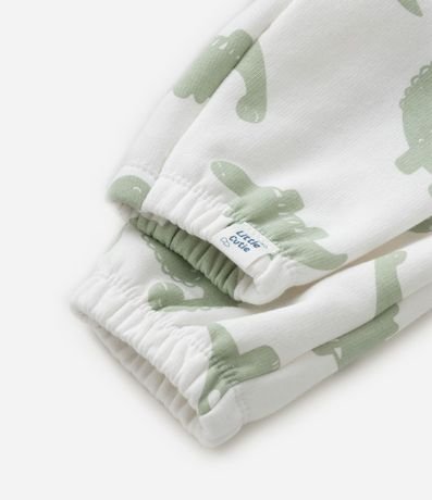 Conjunto Infantil Calentito con Estampa Dinos - Talle 0 a 18 meses 5