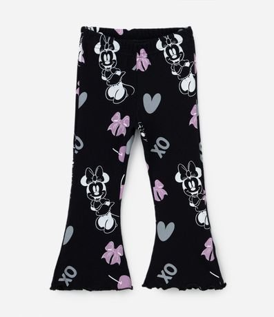 Conjunto Infantil con Estampa da Minnie y Pantalón Flare Acanalada - Talle 2 A 5/6 8