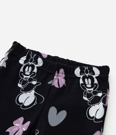 Conjunto Infantil con Estampa da Minnie y Pantalón Flare Acanalada - Talle 2 A 5/6 6