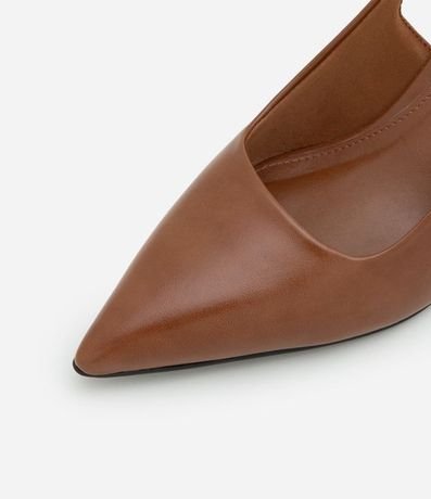 Zapato Tacones Slingback con Salto Cromado 4