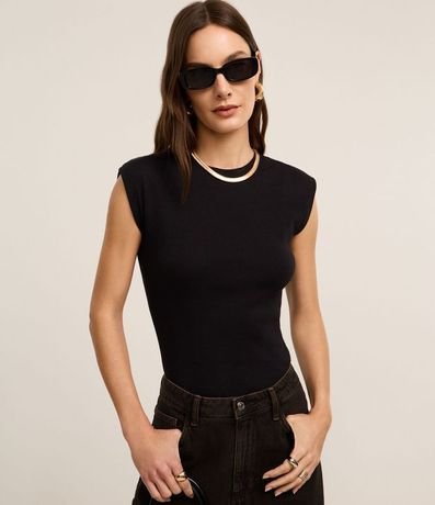 Blusa en Rib Sin Sisa