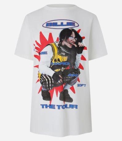 Remera T-shirt en Algodón con Estampa Billie Eilish 5