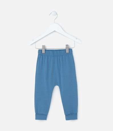 Pantalón Infantil en Suedine con Cintura Elástica - Talle 0 a 18 meses