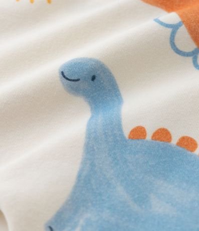 Pantalón Infantil en Suedine con Estampa Dinos - Talle 0 a 18 meses 3