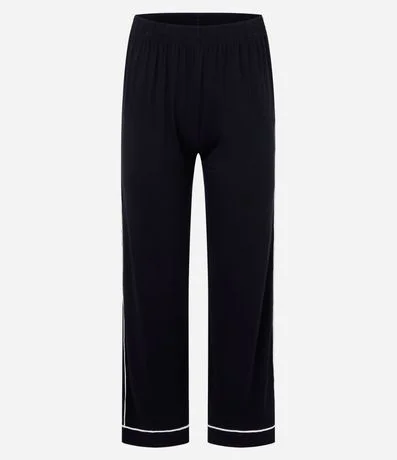 Pijama Largo en Viscosa con Bies Contrastante 7