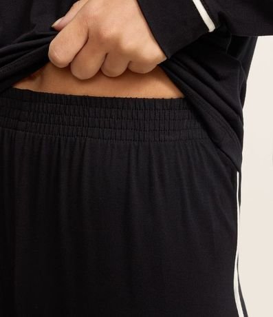 Pijama Largo en Viscosa con Bies Contrastante 4