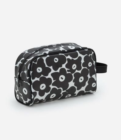 Neceser Rectangular Grande con Estampa Floral