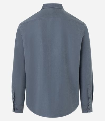 Camisa Regular en Sarga con Abotonado 6