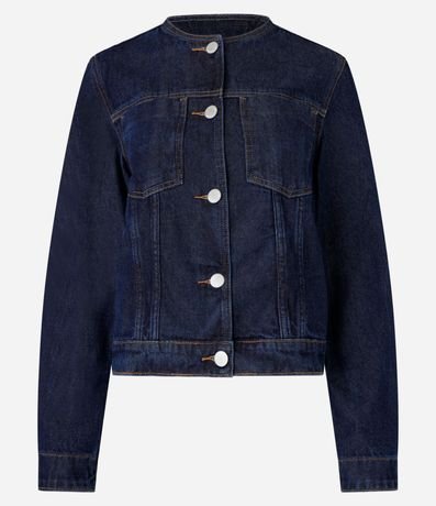 Campera en Jeans con Detalle de Costura Contrastante 6