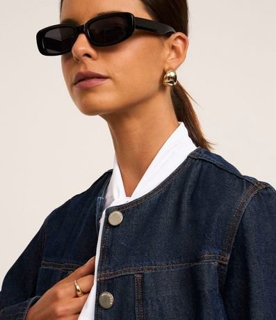 Campera en Jeans con Detalle de Costura Contrastante 3