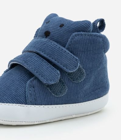 Championes Infantil en Terciopelo con Estampa Cara de Animalito - Talle 15 a 19 3