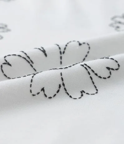 Blusa Infantil con Manga Abullonada y Estampa de Flor Puff - Talle 5 a 14 años 3