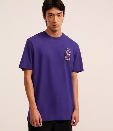 Remera Comfort en Algodón con Estampa Smile 2