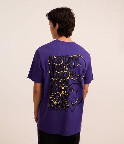 Remera Comfort en Algodón con Estampa Smile