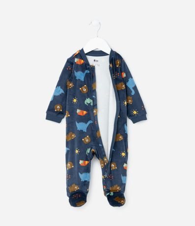 Mono Infantil en Plush con Estampa Dinos - Talle RN a 24 meses 2