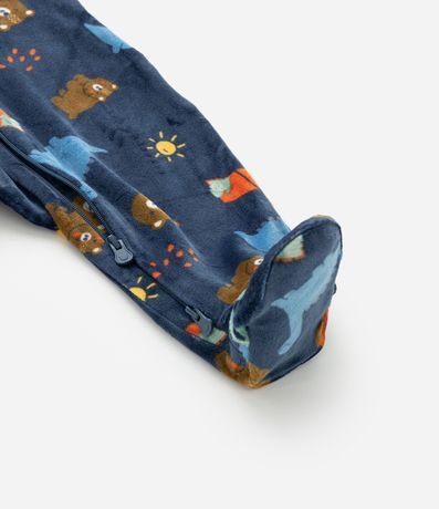 Mono Infantil en Plush con Estampa Dinos - Talle RN a 24 meses 6