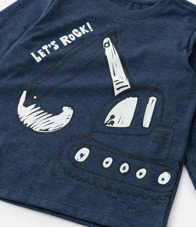 Remera Infantil con Estampa Excavadeira - Talle 1 a 5 años 4