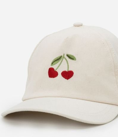 Gorra Infantil Ala Curva con Bordado Cerezas - Talle U 4