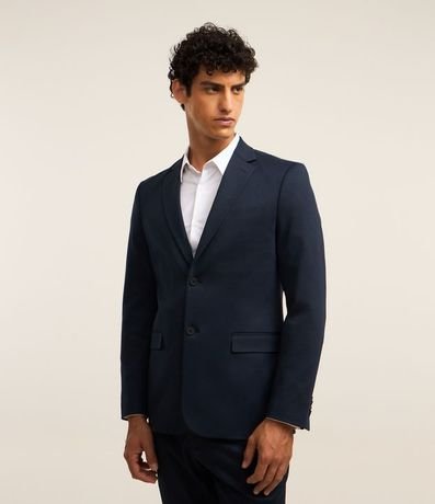 Saco de Traje Slim en Poliviscose con Textura Acanalada Leve 2