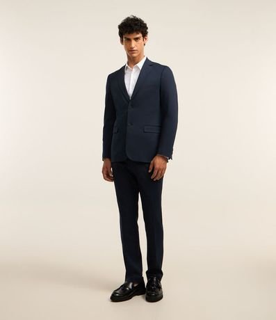Saco de Traje Slim en Poliviscose con Textura Acanalada Leve 3