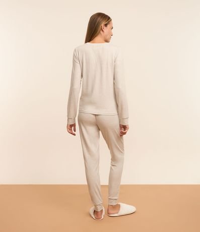 Pijama Largo en Algodón con Tacto Suave 2