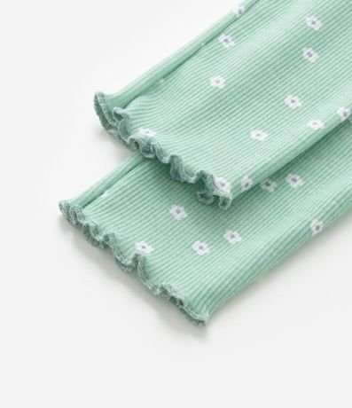 Pijama Infantil en Rib Bordado y Volados - Talle 2 a 4 años 8