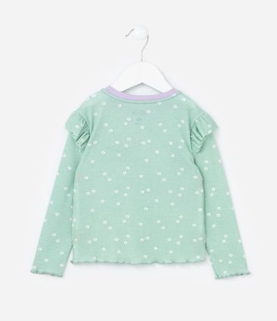 Pijama Infantil en Rib Bordado y Volados - Talle 2 a 4 años 3