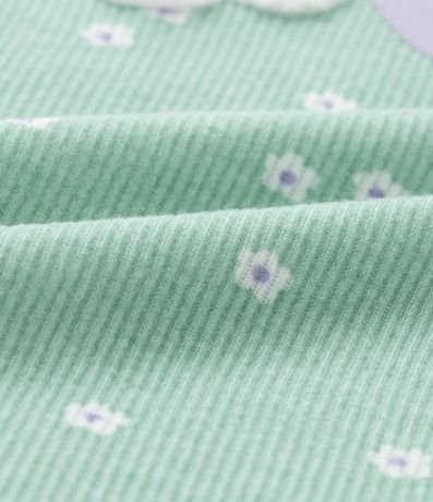 Pijama Infantil en Rib Bordado y Volados - Talle 2 a 4 años 4