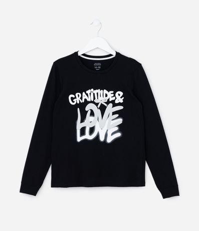 Pijama Largo Infantil con Estampa Lettering Gratife 2